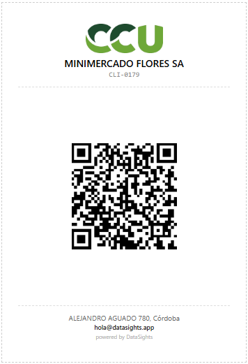Formato del QR generado por la plataforma